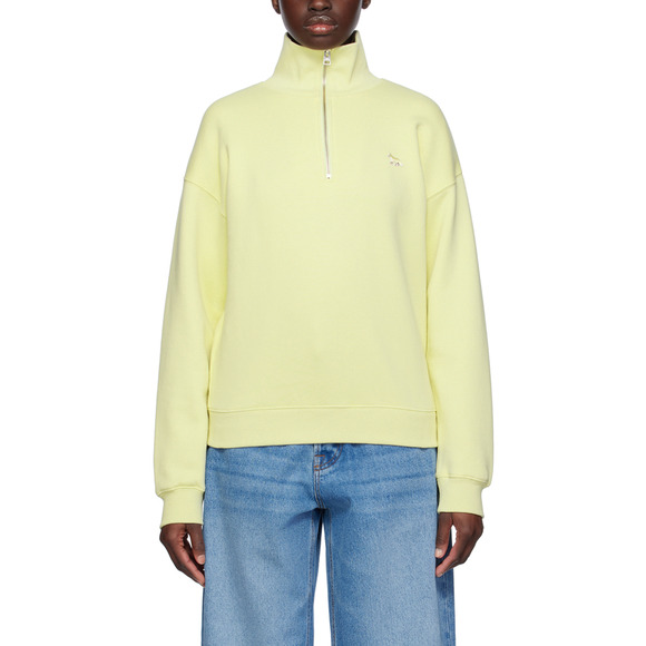 Maison Kitsun� 'Baby Fox' Yellow Turtleneck Sweatshirt Size XS - Picture 1 of 5